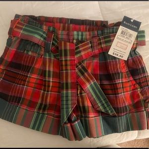 Ralph Lauren Plaid Shorts for girls